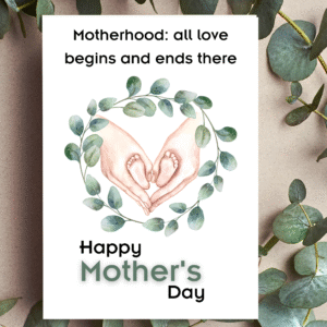 Mother’s Day Card | Printable 5x7in Folding Card with Envelope | Digital Download for Mom
