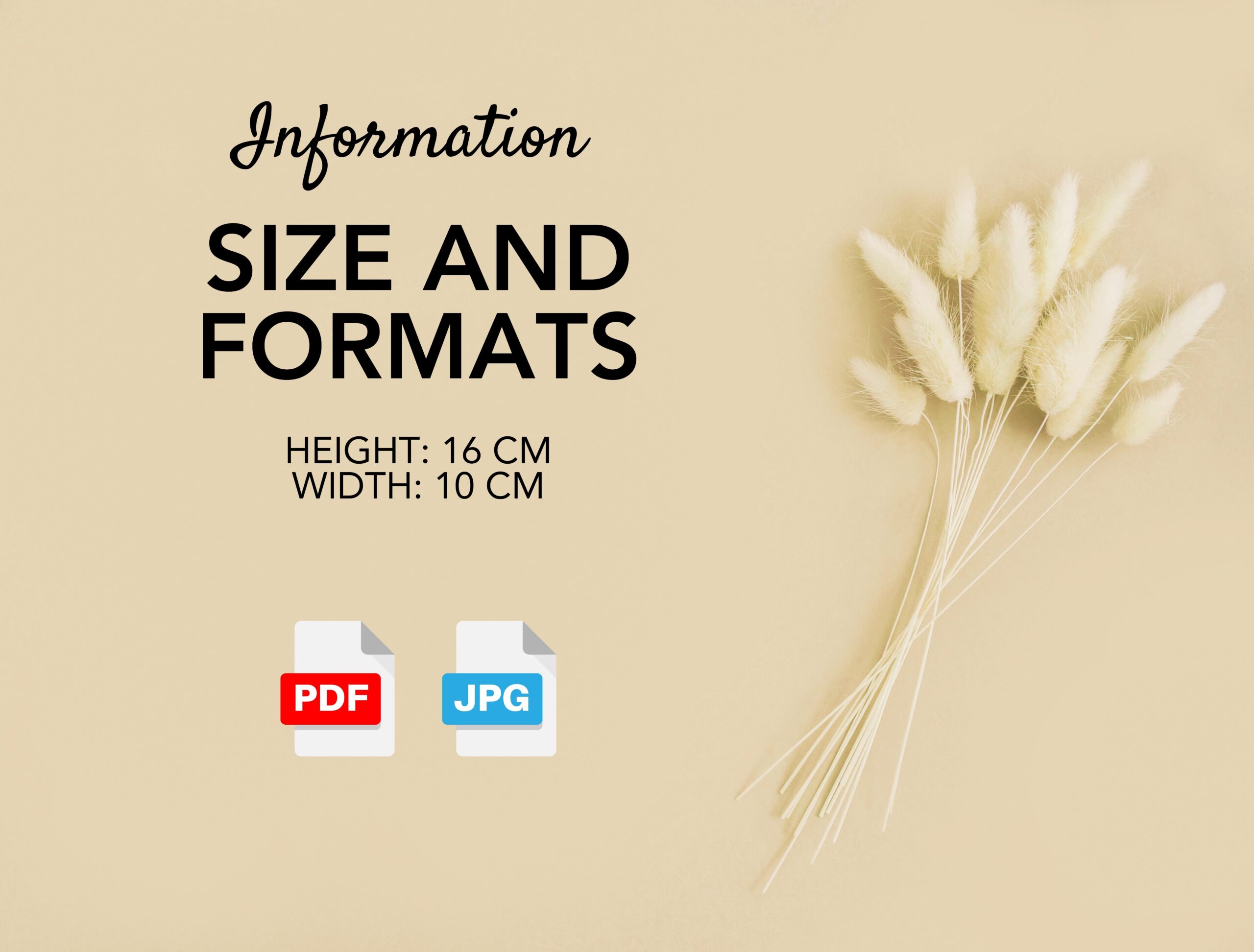 Flower Holding Card Templates | Editable Canva Design | 10 Floral Printable Cards for Real or Dried Flowers - Image 6