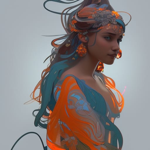 Modern Abstract Woman Portrait | Printable Wall Art | Digital Download - Image 2