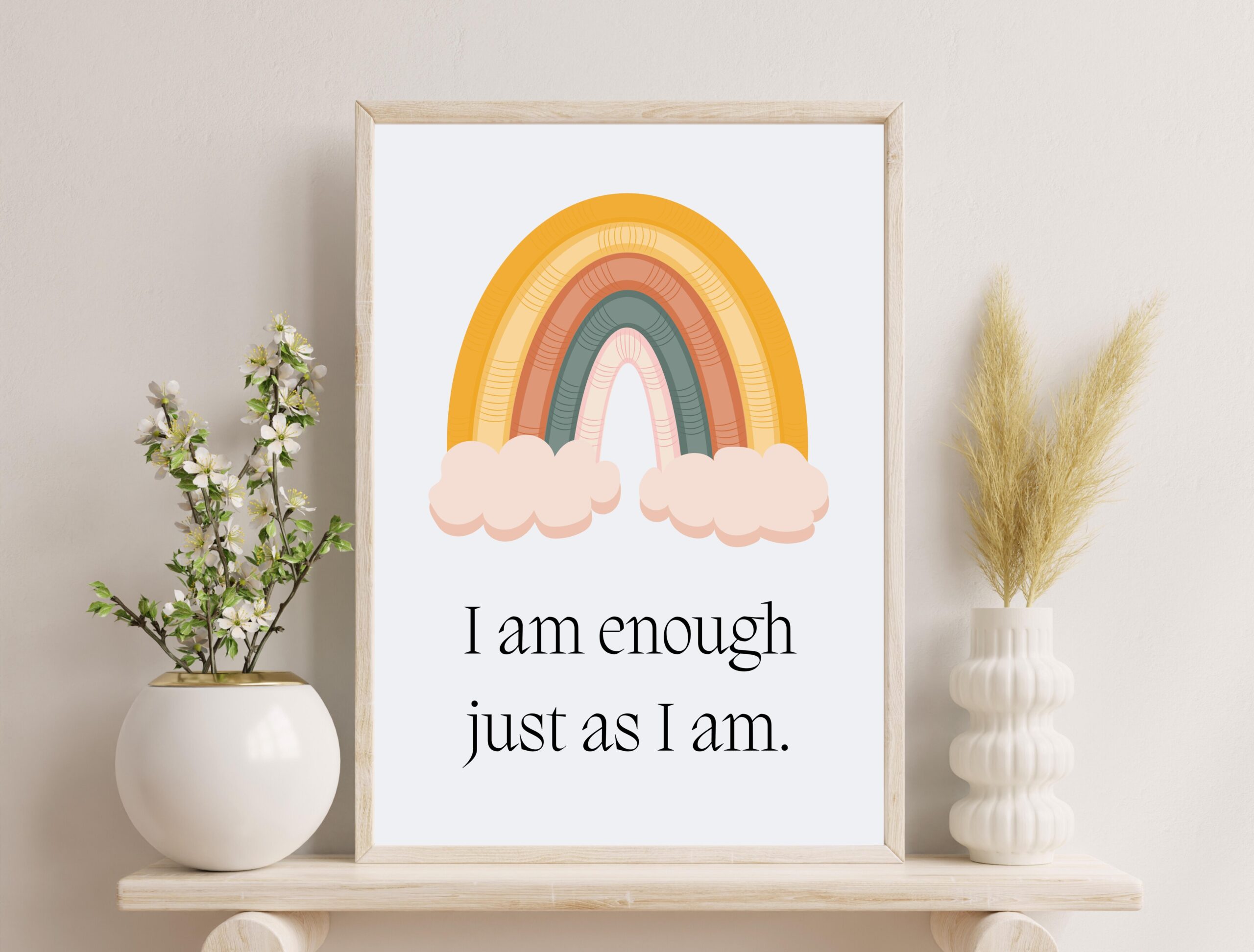 50 Affirmation Cards | Printable Positive Quote Set | Digital Download for Motivation & Self-Care